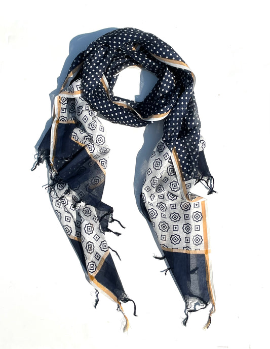 Suja Indigo Organic cotton shawl